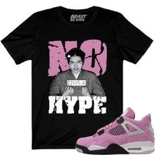 Load image into Gallery viewer, JORDAN 4 ORCHID NO HYPE BLACK TEE
