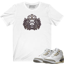 Load image into Gallery viewer, BEAST LION TEES-WHITE
