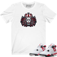 Load image into Gallery viewer, BEAST LION TEES-WHITE
